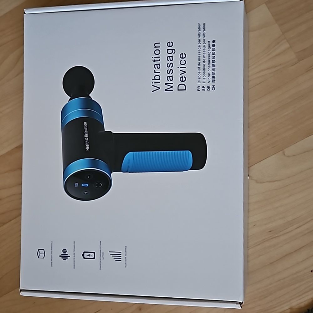 Wireless Rechargeable 6 Attachment Vibration Massager For Muscle Relief and PT